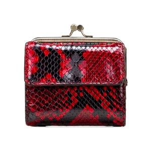 NWT Patricia Nash Astor Wallet - Red Python